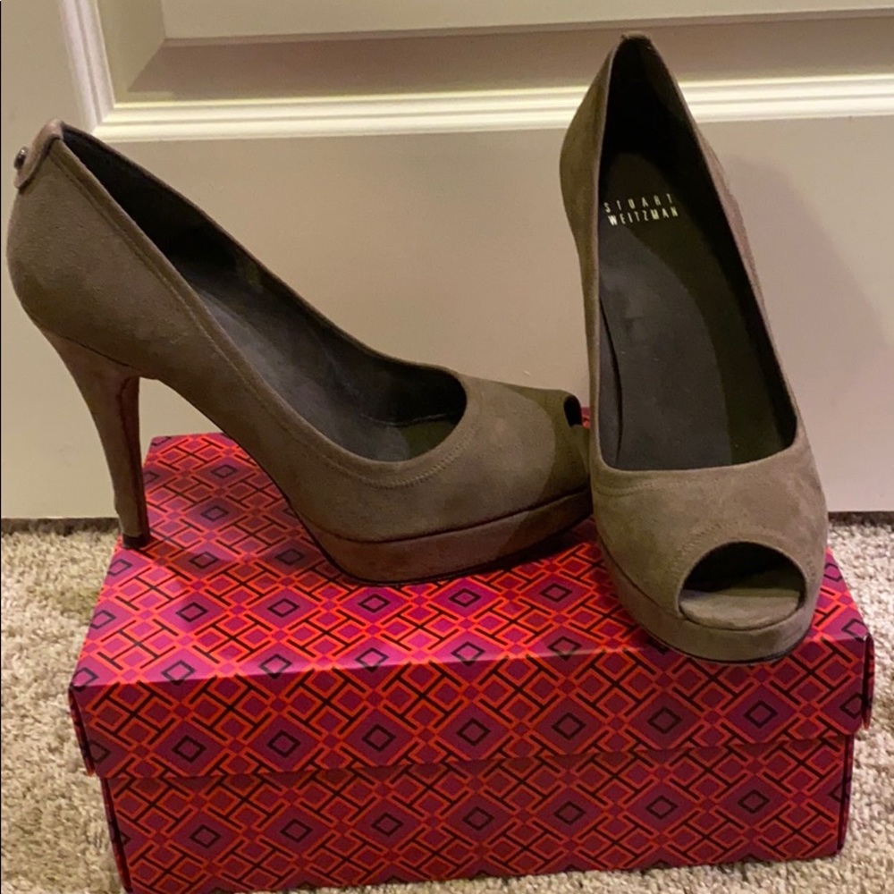 Stuart Weitzman open toe heel